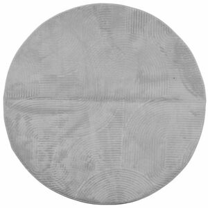 vidaXL IZA szürke rövid szálú skandináv stílusú szőnyeg Ø 80 cm kép