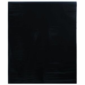 vidaXL matt fekete PVC statikus ablakfólia 45 x 2000 cm kép