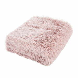 Rózsaszín mikroplüss ágytakaró franciaágyra 245x280 cm Cuddly – Catherine Lansfield kép