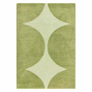 Zöld kézi szövésű gyapjú szőnyeg 120x170 cm Canvas – Asiatic Carpets kép
