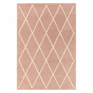 Rózsaszín kézi szövésű gyapjú szőnyeg 120x170 cm Albany – Asiatic Carpets kép