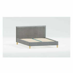 Kárpitozott egyszemélyes ágy ágyráccsal 90x200 cm Tina – Ropez kép
