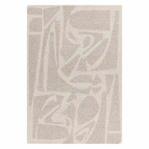 Krémszínű kézi szövésű gyapjú szőnyeg 160x230 cm Loxley – Asiatic Carpets kép