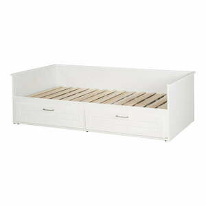 Fehér egyszemélyes ágy tárolóhellyel, ágyráccsal 90x200 cm Felicia – Roba kép