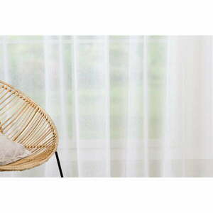 Fehér átlátszó függöny 300x260 cm – Mendola Fabrics kép