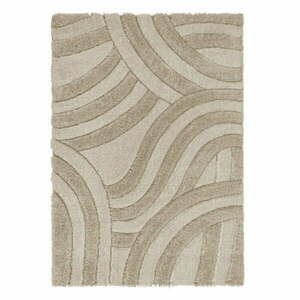 Bézs kézi szövésű szőnyeg újrahasznosított szálakból 120x170 cm Velvet – Flair Rugs kép