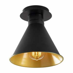 Fekete-aranyszínű mennyezeti lámpa fém búrával ø 20 cm Berceste – Opviq lights kép