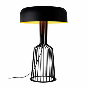 Fekete asztali lámpa fém búrával (magasság 57 cm) Fellini – Opviq lights kép