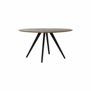 Natúr színű kerek étkezőasztal akácfa asztallappal ø 140 cm Mimoso – Light & Living kép