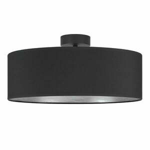 Tres XL fekete mennyezeti lámpa ezüstszínű részletekkel, ⌀ 45 cm - Sotto Luce kép