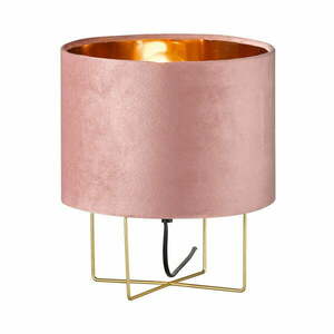 Rózsaszín asztali lámpa textil búrával (magasság 32 cm) Aura – Fischer & Honsel kép