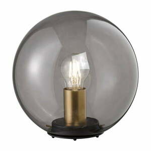 Fekete asztali lámpa üveg búrával Dini – Fischer & Honsel kép