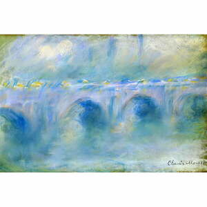 Le Pont de Waterloo kép másolat, 90 x 60 cm - Claude Monet kép