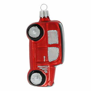 3 db-os piros üveg autós karácsonyi dísz készlet - Ego Dekor kép