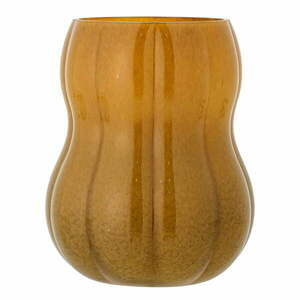 Barna üveg kézzel készített váza (magasság 20 cm) Pumpkin – Bloomingville kép