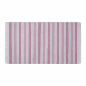 Rózsaszín pamut strandtörölköző szett 2 db-os 70x140 cm Stripe – Foutastic kép
