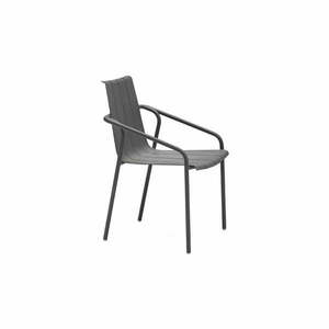 Antracitszürke fém kerti szék szett 4 db-os Fleole – Ezeis kép