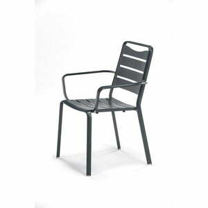 Antracitszürke fém kerti szék szett 4 db-os Spring – Ezeis kép