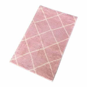 Rózsaszín fürdőszobai kilépő 50x80 cm Diamond – Mila Home kép
