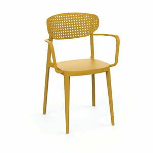 Sárga műanyag kerti szék Aire – Rojaplast kép