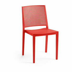 Piros műanyag kerti szék Grid – Rojaplast kép