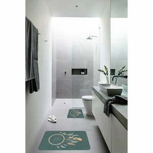 Zöld fürdőszobai kilépő szett 2 db-os 60x100 cm – Mila Home kép
