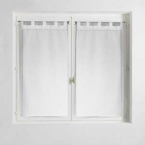 Fehér átlátszó függöny szett 2 db-os 60x90 cm Poupette – douceur d'intérieur kép