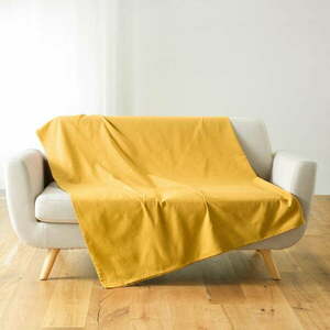 Sárga ágytakaró 220x240 cm Lucile – douceur d'intérieur kép