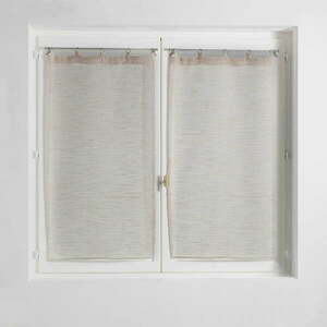 Bézs átlátszó függöny szett 2 db-os 60x90 cm Milza – douceur d'intérieur kép