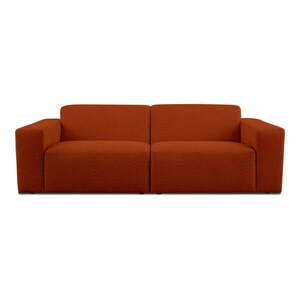 Téglavörös buklé kanapé 228 cm Roxy – Scandic kép