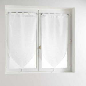 Fehér átlátszó függöny szett 2 db-os 45x90 cm Lissea – douceur d'intérieur kép