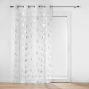 Fehér-ezüstszínű átlátszó függöny 140x280 cm Edelia – douceur d'intérieur kép