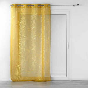 Sárga átlátszó függöny 140x280 cm Belflor – douceur d'intérieur kép