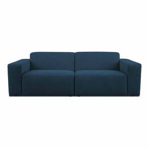 Sötétkék buklé kanapé 228 cm Roxy – Scandic kép