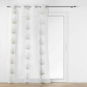 Fehér-bézs átlátszó függöny 140x280 cm Palmaris – douceur d'intérieur kép