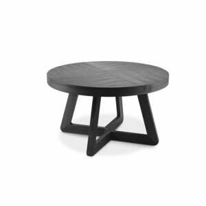 Bodil fekete tölgyfa bővíthető asztal, ø 130 cm - Windsor & Co Sofas kép
