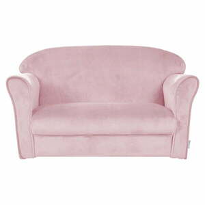 Világos rózsaszín bársony gyerek kanapé 78 cm Lil Sofa – Roba kép