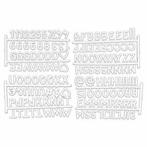 Fehér betűk rendszerezőkre 11.5x20x3 cm – Homéa kép