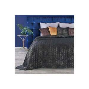 Agata bársony ágytakaró Fekete/arany 170x210 cm kép