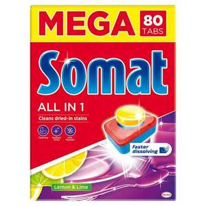Somat All in 1 Lemon&Lime Mosogatógép tabletta 80db kép