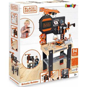 Smoby Black & Decker Bricolo Builder játék szerelőasztal daru... kép