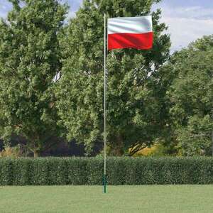 vidaXL alumínium lengyel zászló és rúd 6, 23 m kép