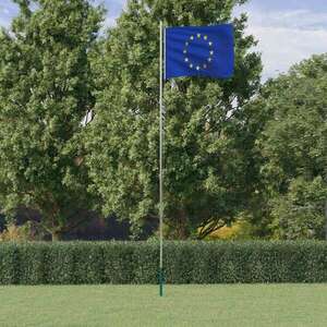vidaXL alumínium európai uniós zászló és rúd 6, 23 m kép