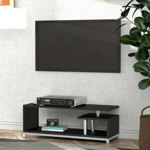 Homcom tv szekrény, 114 x 40 x 40, 5 cm, fekete kép