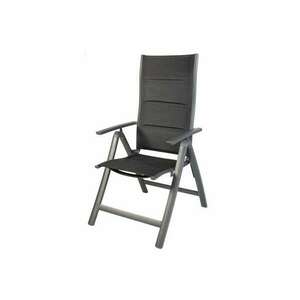 Milano összecsukható alumínium szék - 60x72x111cm - fekete kép