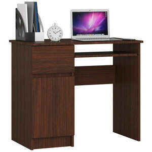 Íróasztal - Akord Furniture - 90 cm - wenge (bal) kép