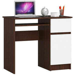 Íróasztal - Akord Furniture - 90 cm - wenge / fehér kép