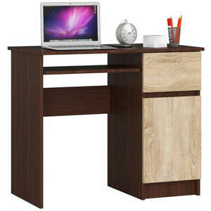 Íróasztal - Akord Furniture - 90 cm - wenge / sonoma tölgy kép