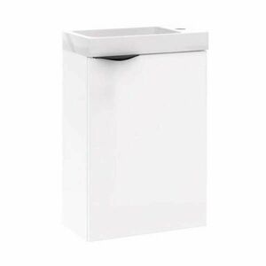Fürdőszoba bútor készlet 40 fehér szekrény+mosdókagyló kép