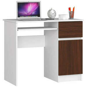 Íróasztal - Akord Furniture - 90 cm - fehér / wenge kép
